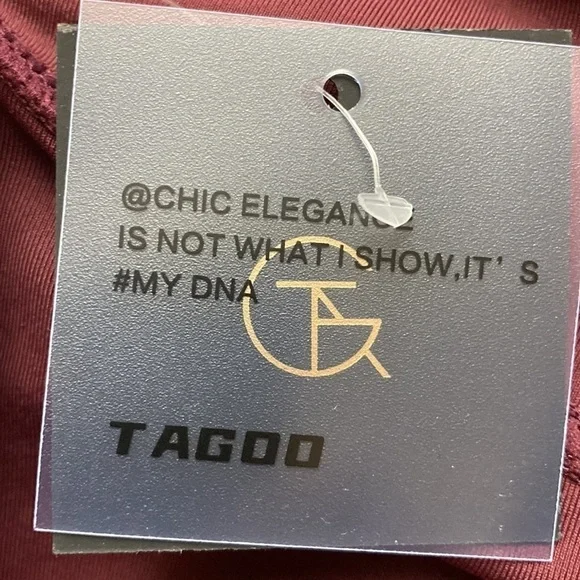 Tagoo Faux Leather Dressy Leggings Women Tummy Control High Waisted Medium NWT - Picture 10 of 16